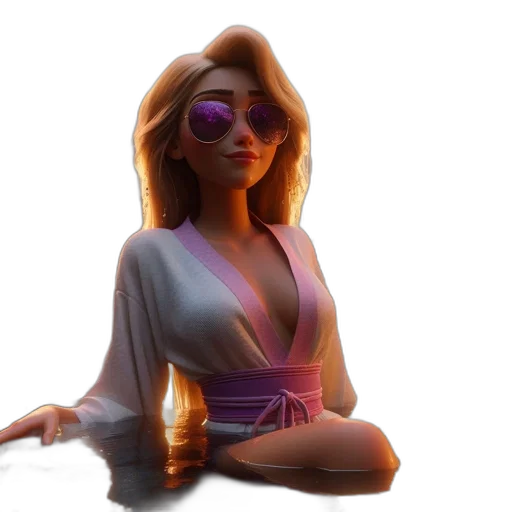 concept art, 3d render, fantasy art, cyberpunk transparent PNG cut-out