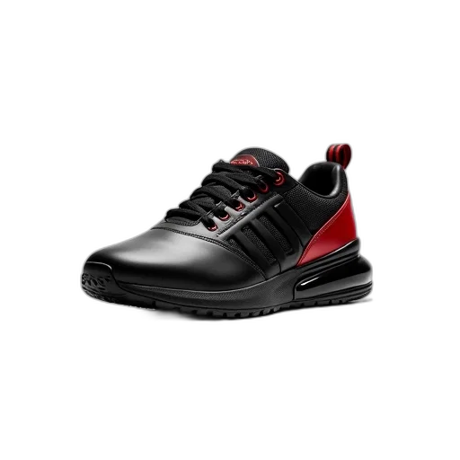 shoes, 3d render, photorealistic, black transparent PNG cut-out