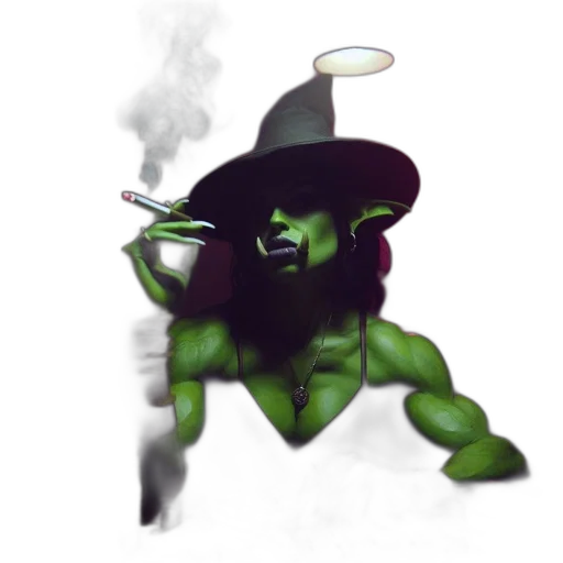 staff, hat, dragon, creature transparent PNG cut-out