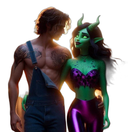 concept art, fantasy art, comic book art, 3d render transparent PNG cut-out