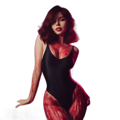 dress, concept art, comic book art, fantasy art transparent PNG cut-out