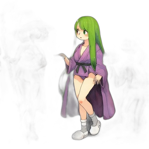 dress, dragon, staff, weapon transparent PNG cut-out