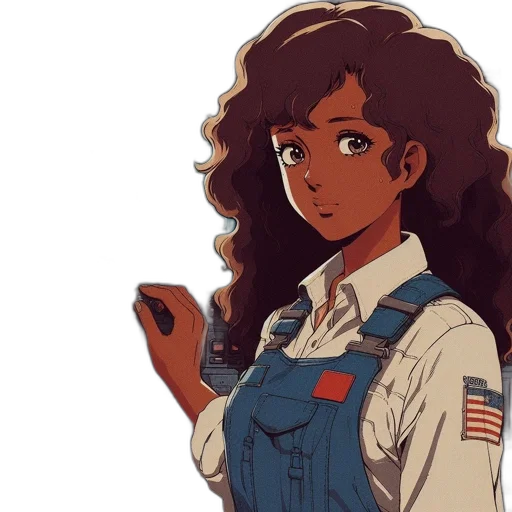jacket, dress, face, staff transparent PNG cut-out