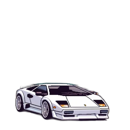 car, animal, weapon, pixel art transparent PNG cut-out