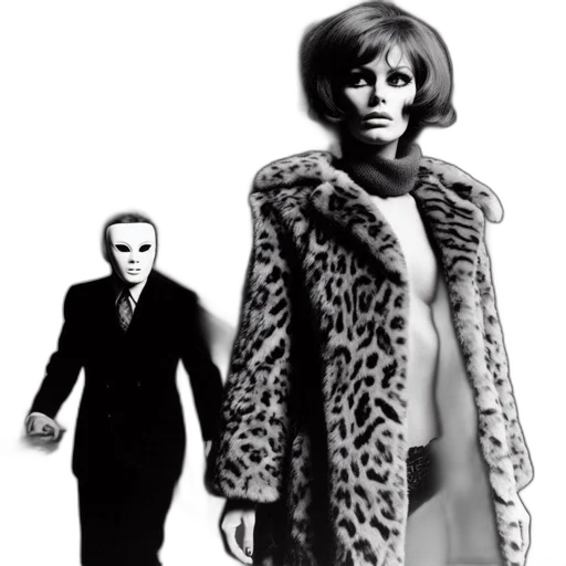 jacket, comic book art, concept art, monochrome transparent PNG cut-out