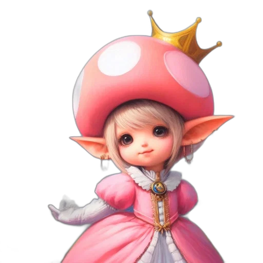 crown, hat, dress, staff transparent PNG cut-out