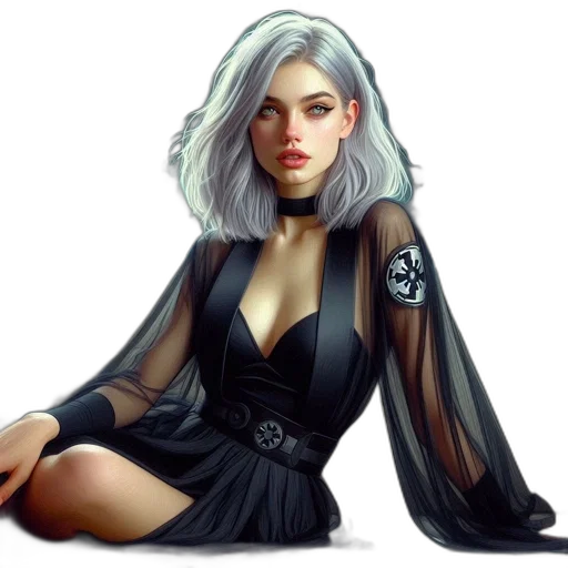 dress, jacket, fantasy art, concept art transparent PNG cut-out