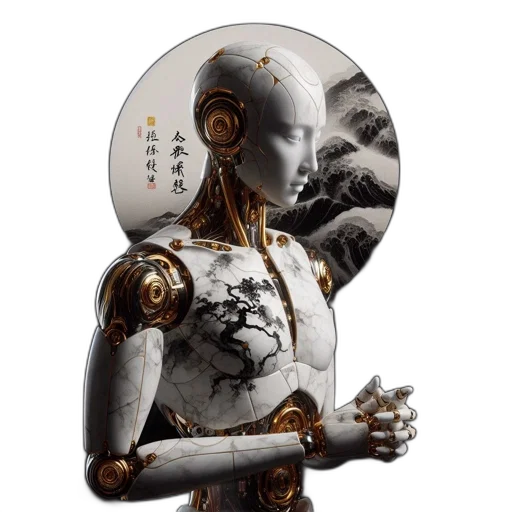 robot, mask, jewelry, cyberpunk transparent PNG cut-out