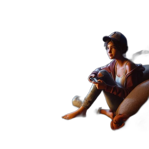 concept art, photorealistic, 3d render, pixel art transparent PNG cut-out