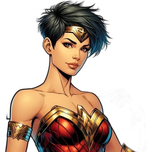 comic book art, concept art, fantasy art, cartoon transparent PNG cut-out