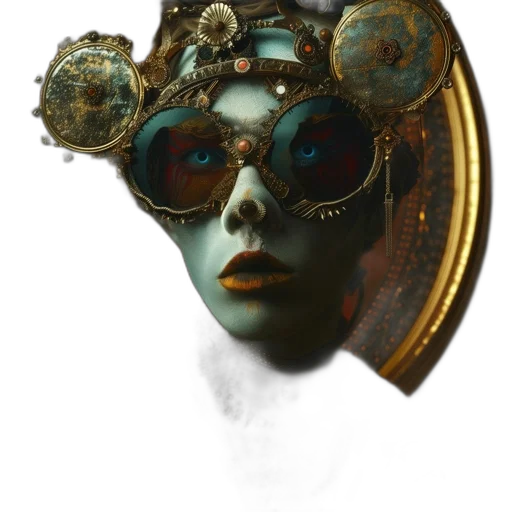 mask, jewelry, face, crown transparent PNG cut-out