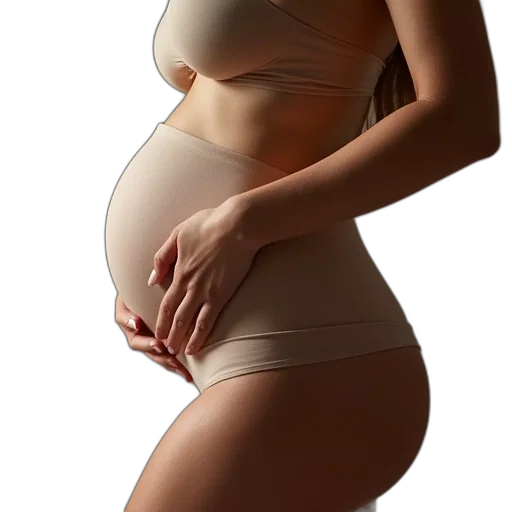 dress, photorealistic, pregnant, woman transparent PNG cut-out