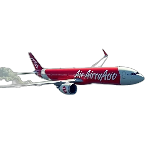 3d render, photorealistic, fog, airasia transparent PNG cut-out