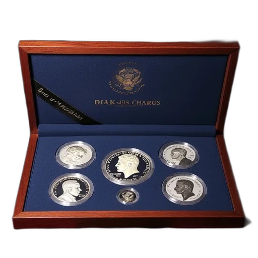 2000, silver, proof, set transparent PNG cut-out