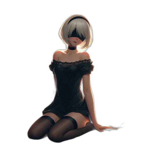 dress, robot, mask, staff transparent PNG cut-out