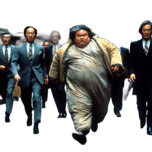 scene, film, man, oversized transparent PNG cut-out