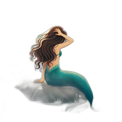 creature, dress, concept art, watercolor transparent PNG cut-out