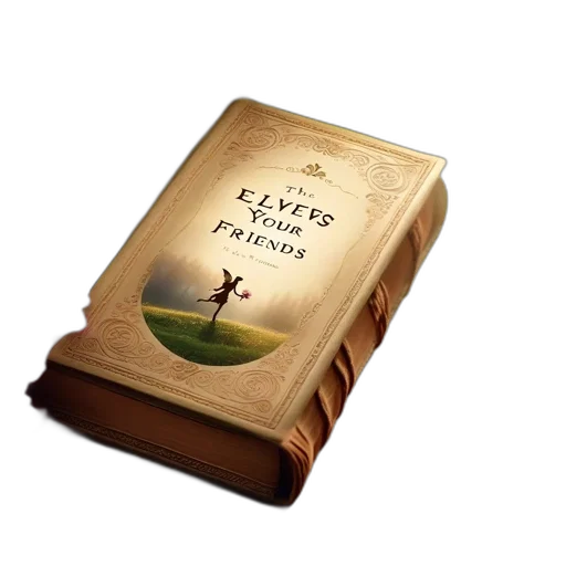fantasy art, ornate, book, titled transparent PNG cut-out