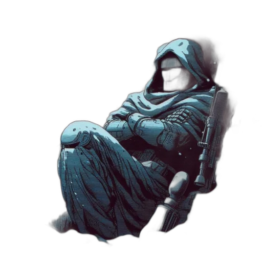 mask, face, jacket, staff transparent PNG cut-out