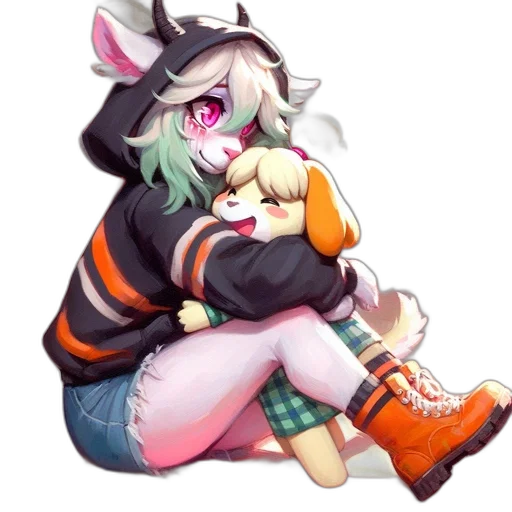 jacket, animal, staff, creature transparent PNG cut-out