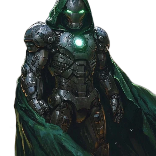 robot, concept art, comic book art, fantasy art transparent PNG cut-out