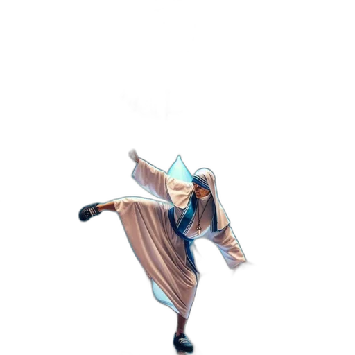 staff, jacket, robot, creature transparent PNG cut-out