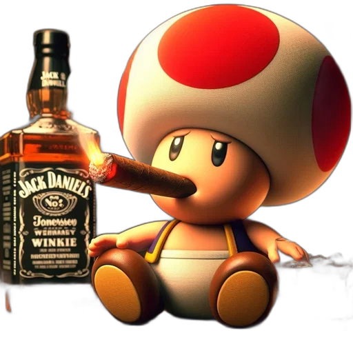 bottle, weapon, hat, robot transparent PNG cut-out