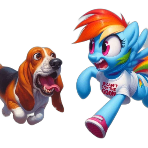 concept art, two, animated, characters transparent PNG cut-out