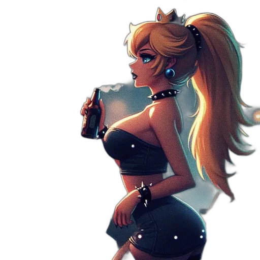 dress, concept art, anime, pixel art transparent PNG cut-out