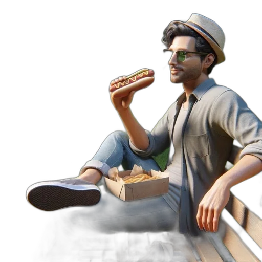 food, hat, animal, staff transparent PNG cut-out