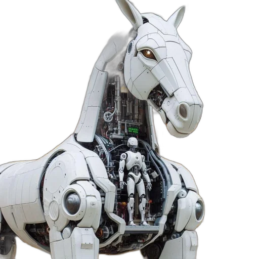 robot, animal, 3d render, concept art transparent PNG cut-out