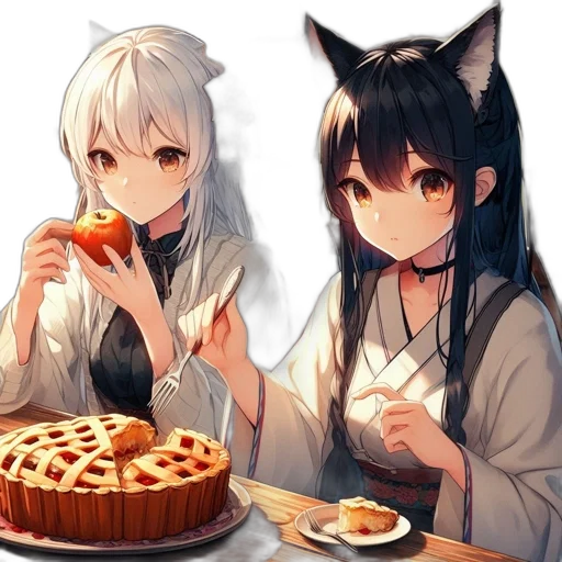 food, anime, pixel art, fantasy art transparent PNG cut-out