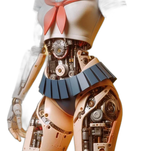 robot, dress, weapon, jewelry transparent PNG cut-out