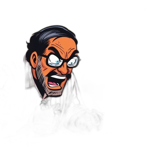 face, mask, staff, creature transparent PNG cut-out