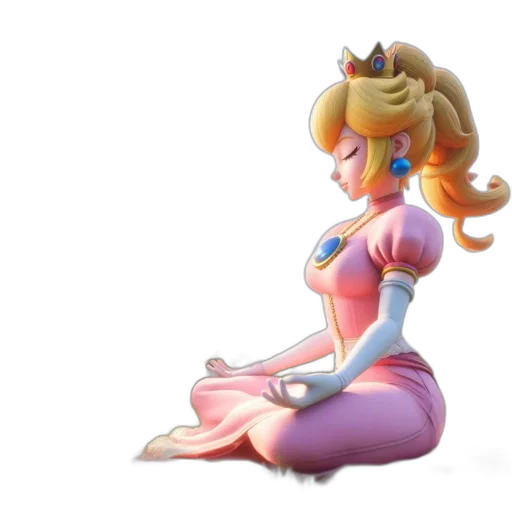 dress, crown, concept art, 3d render transparent PNG cut-out