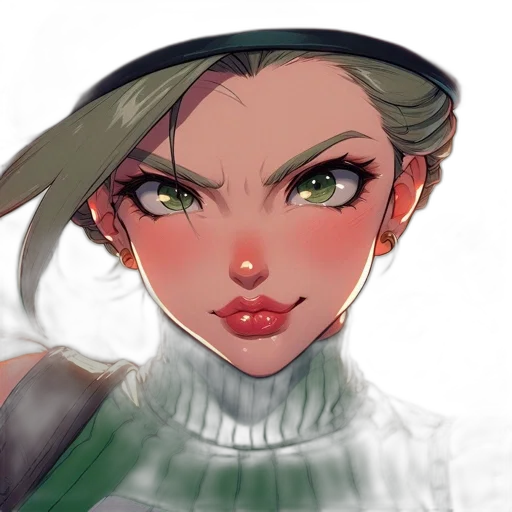 face, staff, anime, fantasy art transparent PNG cut-out