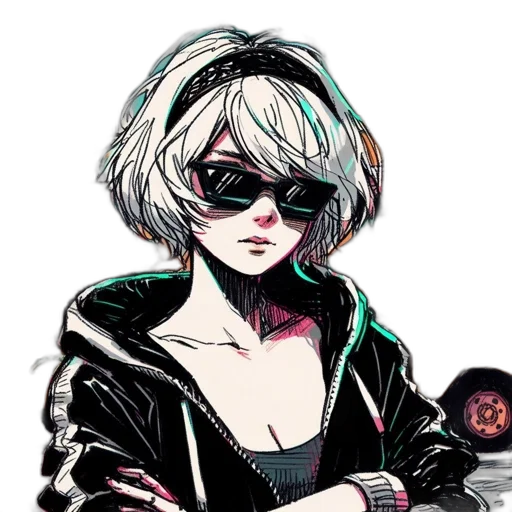 jacket, face, mask, robot transparent PNG cut-out