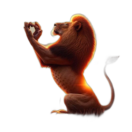 animal, staff, concept art, 3d render transparent PNG cut-out