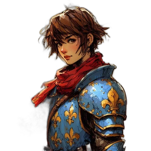 sword, jacket, face, staff transparent PNG cut-out