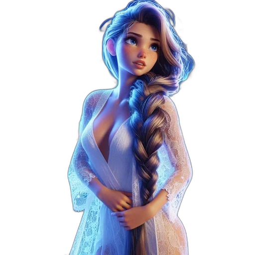 dress, jewelry, fantasy art, concept art transparent PNG cut-out