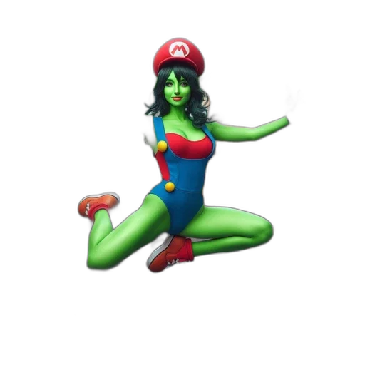 dress, creature, hat, staff transparent PNG cut-out