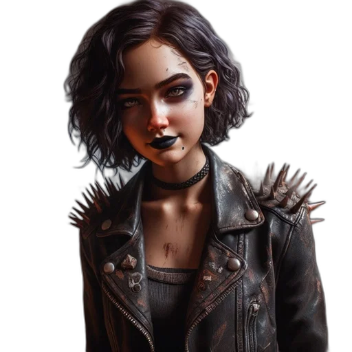 jacket, face, concept art, fantasy art transparent PNG cut-out