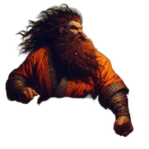 creature, hair, animal, staff transparent PNG cut-out