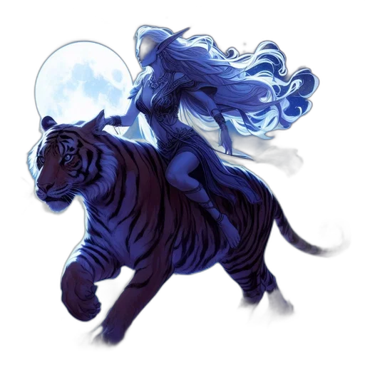 animal, hair, concept art, fantasy art transparent PNG cut-out