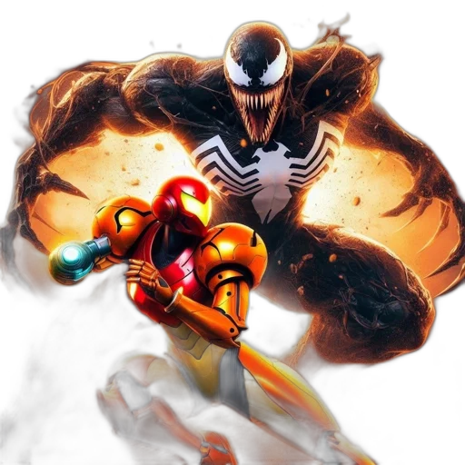 concept art, comic book art, two, iconic transparent PNG cut-out