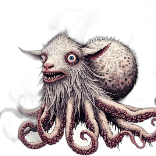 creature, animal, staff, hair transparent PNG cut-out