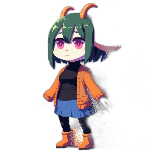 dragon, creature, animal, staff transparent PNG cut-out