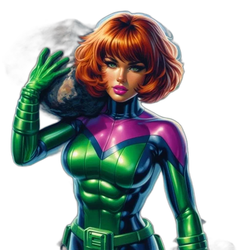 comic book art, concept art, fantasy art, cartoon transparent PNG cut-out