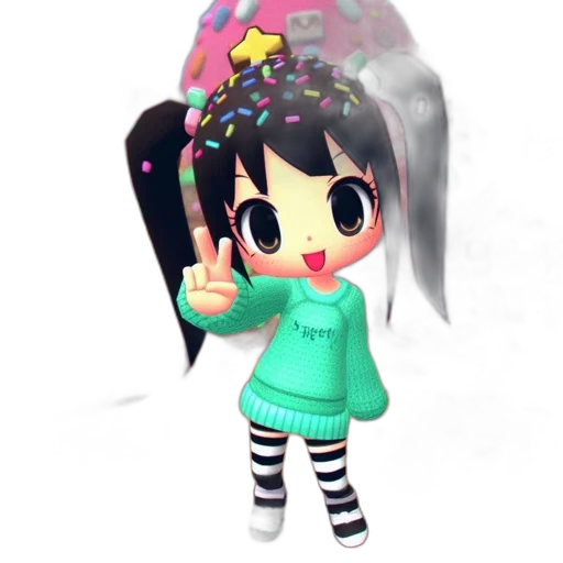 staff, hat, creature, jacket transparent PNG cut-out