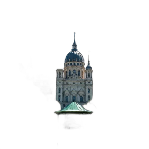 building, umbrella, crown, hat transparent PNG cut-out